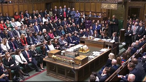 Houses of Commons Chamber during Terminally Ill Adults Bill second reading