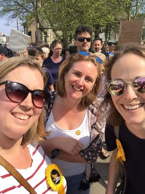 Lib Dem members on Save Our Schools march