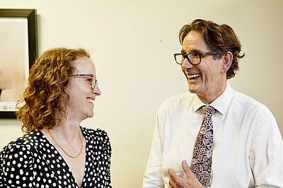 Alison Bennett with Lord Fox