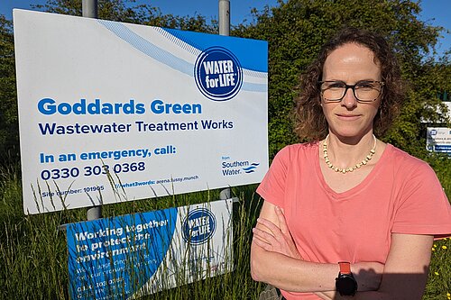 Alison Bennett at Goddards Green Southern Water WTW