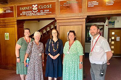 Alison Bennett MP visiting Farney Close School