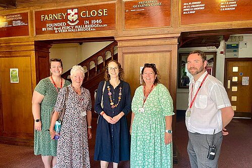 Alison Bennett MP visiting Farney Close School