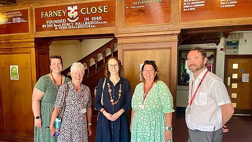 Alison Bennett MP visiting Farney Close School