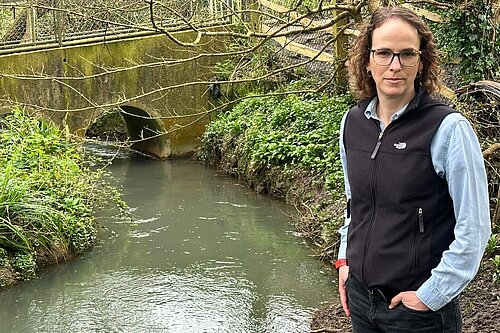 Alison Bennett at a local river