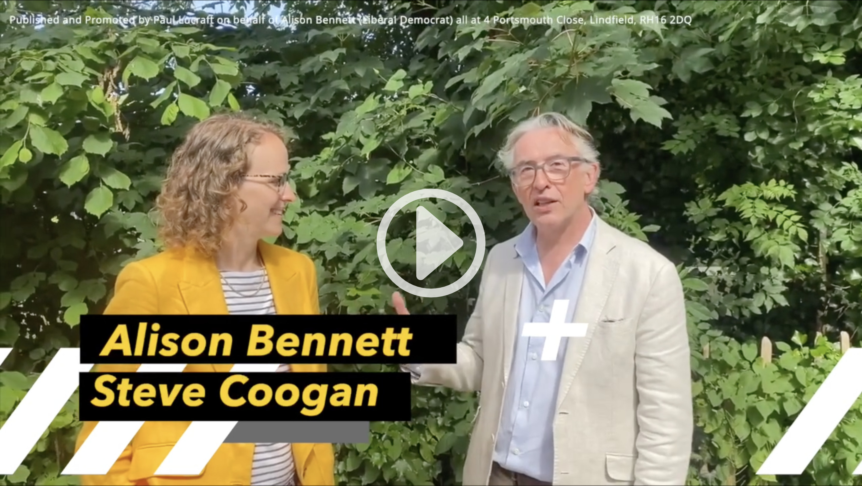Steve Coogan, from StopTheTories, endorses Alison Bennett